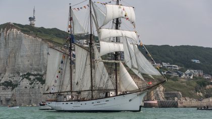 The three-masted Marité will be present for Fécamp Grand'Escale 2022 