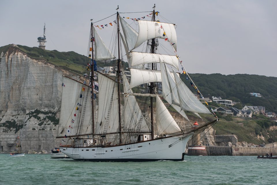 The three-masted Marité will be present for Fécamp Grand'Escale 2022 