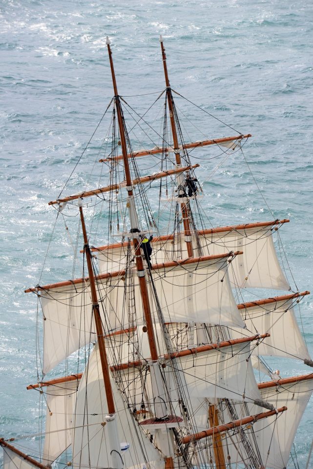 The magnificent three-masted barque Le Français will be present at Fécamp Grand'Escale 2022 